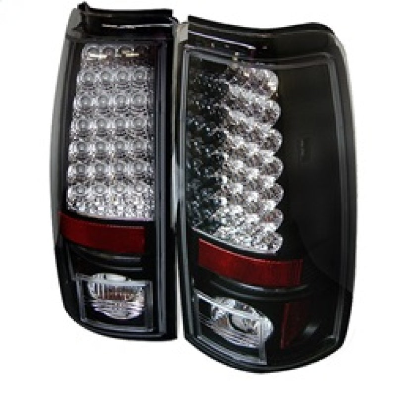 Spyder Chevy Silverado 1500 99-02 (Not Fit Stepside) LED Tail Lights Blk ALT-YD-CS99-LED-BK - 0