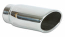 Vibrant 4.5in x 3in Oval SS Exhaust Tip (Single Wall Angle Cut Rolled Edge)-2