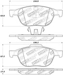 StopTech Performance 04-09 Mazda 3 Front Brake Pads-3