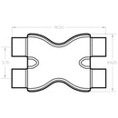 MagnaFlow Smooth Trans X 3/3 X 14 SS-37