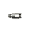 DeatschWerks 6AN Male Flare to 3/8in Female EFI Quick Connect Adapter - Anodized Matte Black-2