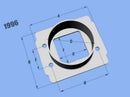 Vibrant MAF SenAdapter Plate Toyota w/ Bosch MAF Sensuse w/ 3in ID filteronly-2