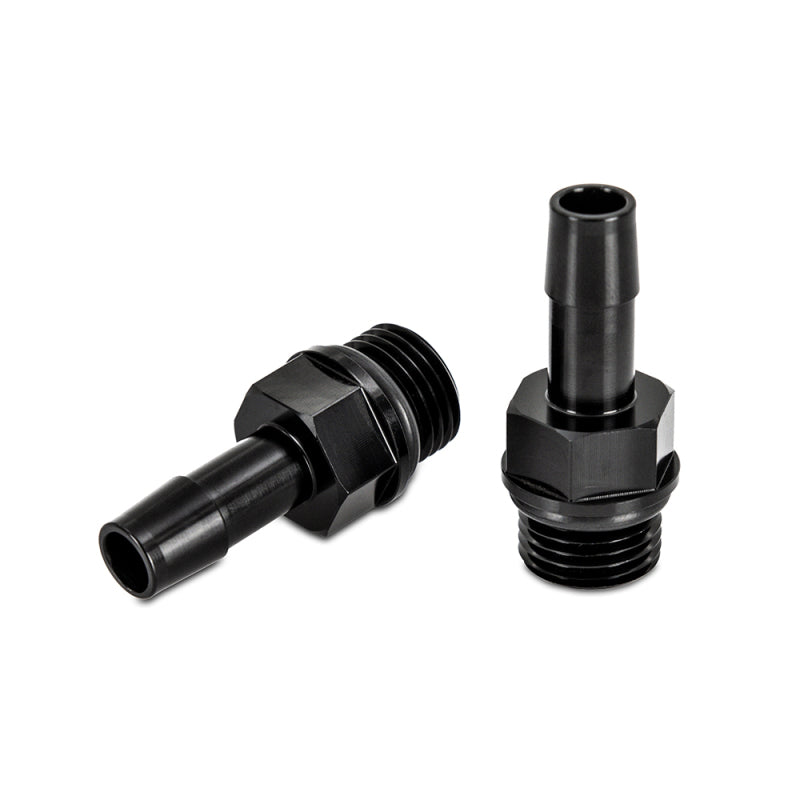 Mishimoto 2pcs M16x1.5 3/8in Aluminum Catch Can Fitting Black - 0