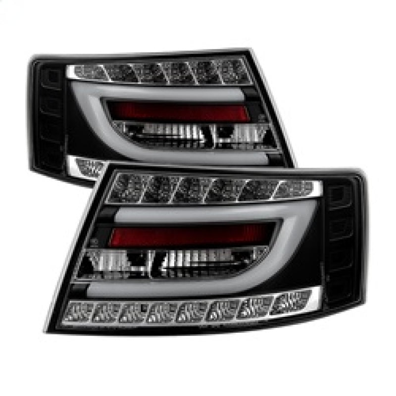 Spyder Audi A6 05-08 4Dr Sedan Only Version 2 Light Bar LED Tail Lights Blk ALT-YD-AA605V2-LBLED-BK - 0