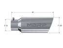 MBRP Universal Tip 7in O.D. Rolled End 5in inlet 18in length - T304 (SINGLE TIP)-3