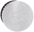 K&N Rubber Base Chrome Top Push-In Crankcase Vent Filter 3in OD x 2-1/2in H.-10