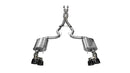 Corsa 2015-2017 Ford Mustang GT 5.0 3in Cat Back Exhaust Black Quad Tips (Sport)-1