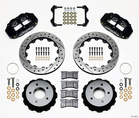 Wilwood Narrow Superlite 4R Rear Kit 12.88in Drilled 84-87 Corvette C4