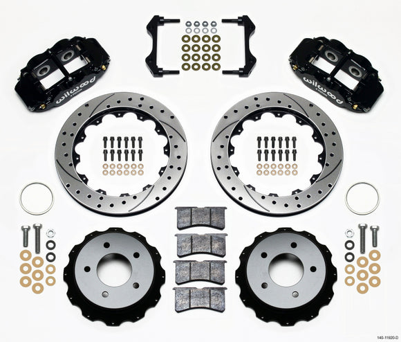 Wilwood Narrow Superlite 4R Rear Kit 12.88in Drilled 84-87 Corvette C4