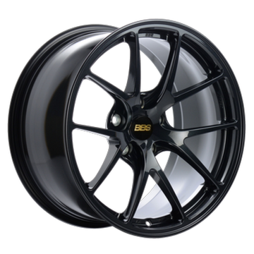 BBS RI-A 18x10.5 / 5x120 ET25 82mm PFS Ring/Clip Required - Metallic Black Subtle Blue Flake