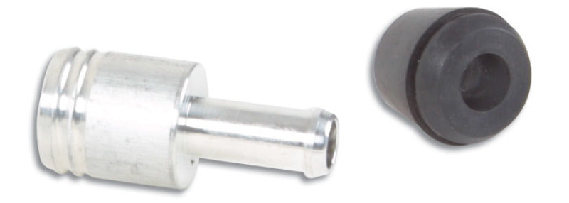 Vibrant 19mm (3/4in) O.D. Aluminum Vacuum Hose Fitting (includes Rubber Grommet) - 0