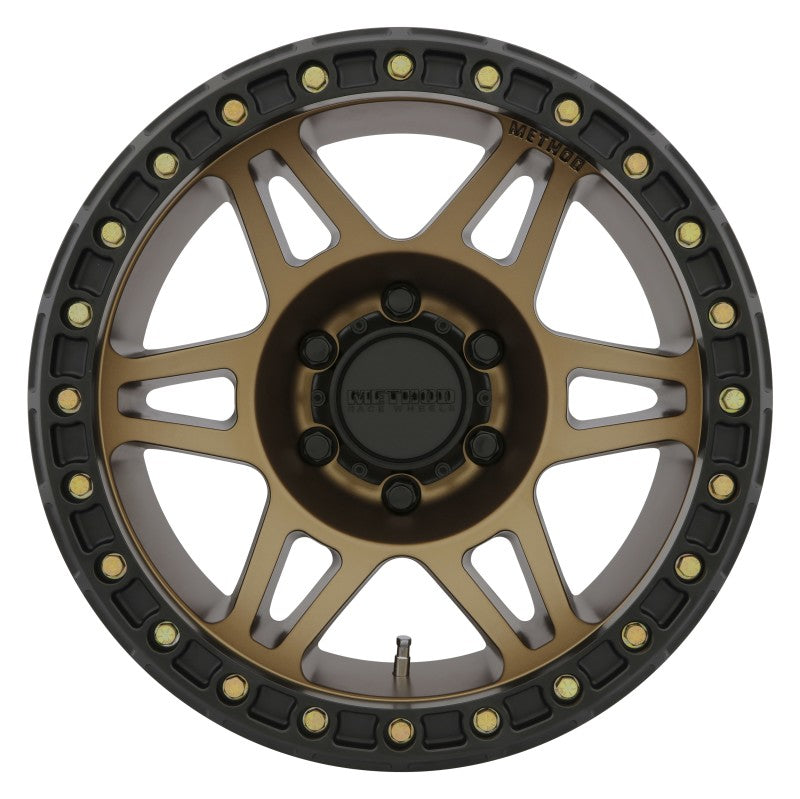 Method MR106 Beadlock 17x9 -44mm Offset 5x5 71.5mm CB Method Bronze w/BH-H24125 Wheel - 0