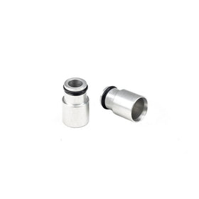Injector Dynamics +12mm Clear Anodize Bottom Adapter 14mm Lower O-Ring