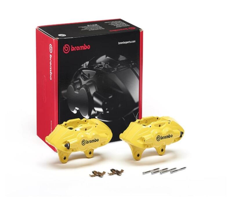 Brembo OE 16-21 BMW M2/15-18 M3/15-20 M4 Hydraulic Front X-Style Brake Calipers - Yellow