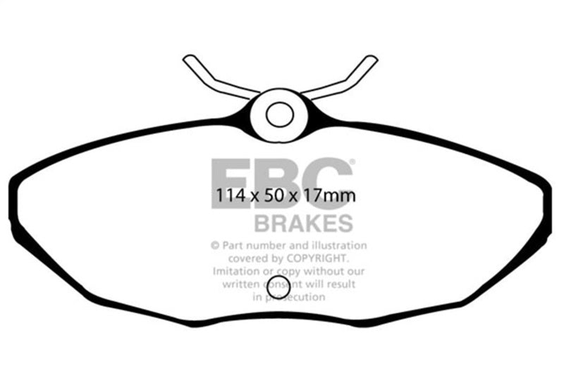 EBC 01-05 Ford Thunderbird 3.9 Greenstuff Rear Brake Pads - 0