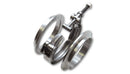 Vibrant AL V-B Flange Assembly for 2in OD Tubing incl 2 AL V-b flanges 1 SS V-B Clamp 1 Viton O-Ring-2