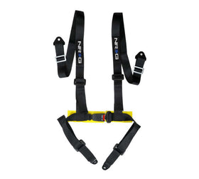 NRG 4 Point Seat Belt Harness / Buckle Lock- Black