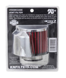 K&N 1.5in Flange ID x 3in OD x 2.5in Height Clamp On Crankcase Vent Filter-10
