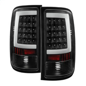 xTune GMC Sierra 07-13 LED Tail Lights Black ALT-ON-GS07-G2-LED-BK - 0