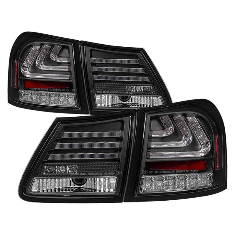 Spyder 07-11 Lexus GS 350 LED Tail Lights Black ALT-YD-LGS06-LED-BK - 0