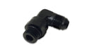 Vibrant -10AN Male Flare to Male -10AN ORB Swivel 90 Degree Adapter Fitting - Anodized Black-1