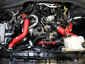aFe 20-23 Ford Explorer ST V6 3.0L (tt) BladeRunner Aluminum Hot and Cold Charge Pipe Kit - Red - 0