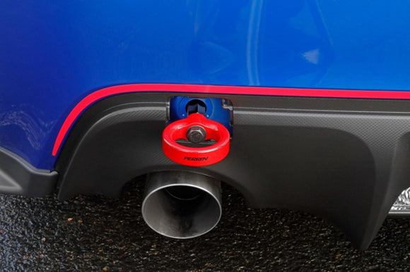PERRIN 13-26 Subaru BRZ / 13-20 Scion FRS & Toyota 86 / 22-26 GR86 Tow Hook Kit (Rear) - Red