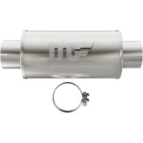 MagnaFlow Muffler Mag DSL SS 7x7x14 4in Inlet 4in Outlet - 0
