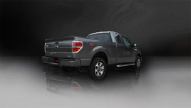 Corsa 2011-2014 Ford F-150 5.0L V8 Black Sport Cat-Back Exhaust - 0