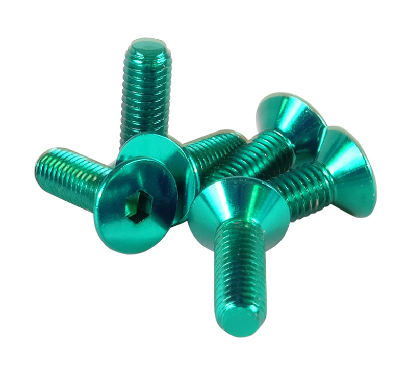 NRG Steering Wheel Screw Upgrade Kit (Conical) - Green - 0