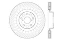 StopTech 12-15 Lexus IS350 Cross Drilled Right Front Rotor-2