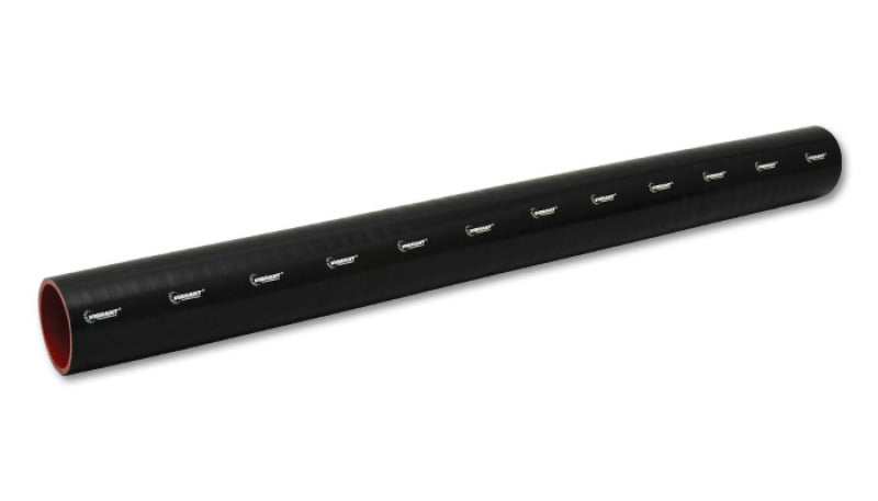 Vibrant 4 Ply Reinforced Silicone Straight Hose Coupling - 2.5in I.D. x 36in long (BLACK) - 0