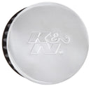 K&N 1.5in Flange ID x 3in OD x 2.5in H Chrome Finish Rubber Base Crankcase Vent Filter-5