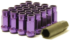 Wheel Mate Muteki SR48 Open End Lug Nuts - Purple 12x1.25 48mm - 0