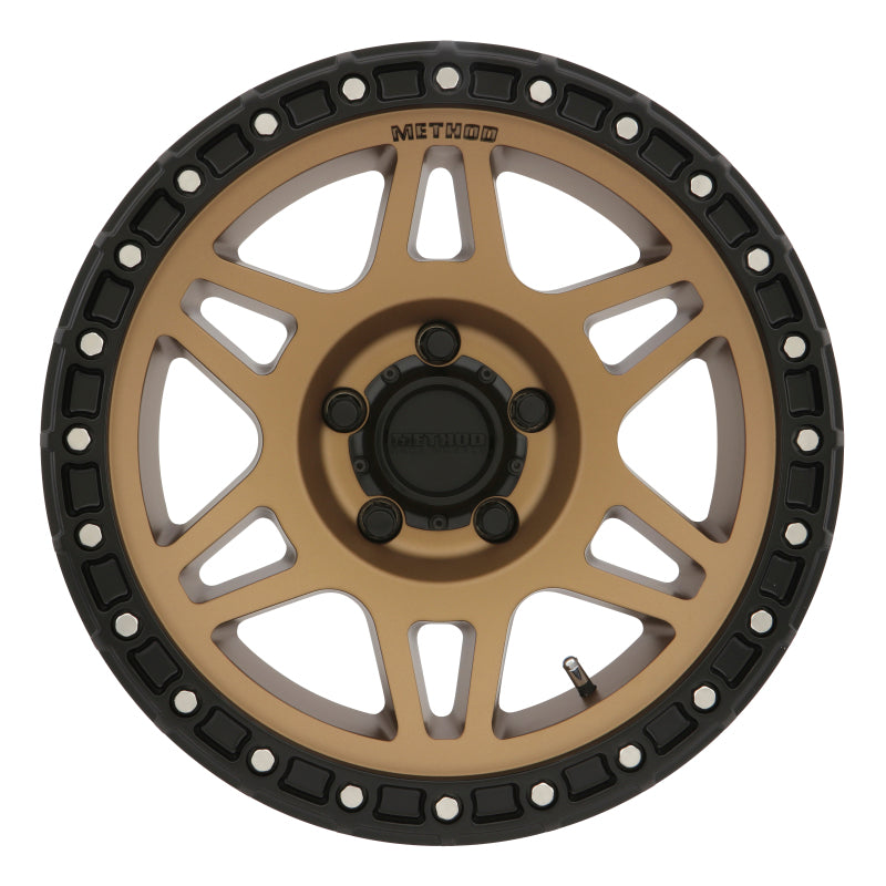 Method MR312 17x8.5 0mm Offset 5x5 71.5mm CB Method Bronze/Black Street Loc Wheel - 0