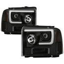 Spyder 05-07 Ford F250/350/450 Super Duty Projector LED Black PRO-YD-FS05V2PL-BK-2