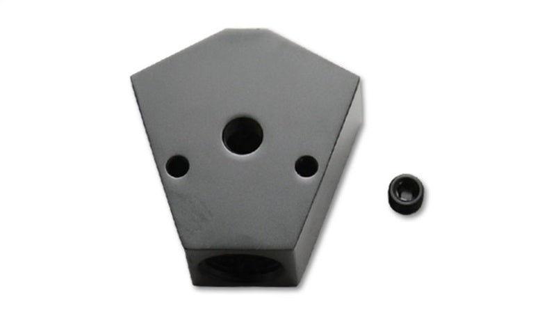 Vibrant Billet Aluminum Y-Block Fitting with 1/8in NPT Port - 3/8in NPT x 3/8in NPT x 3/8in NPT - 0