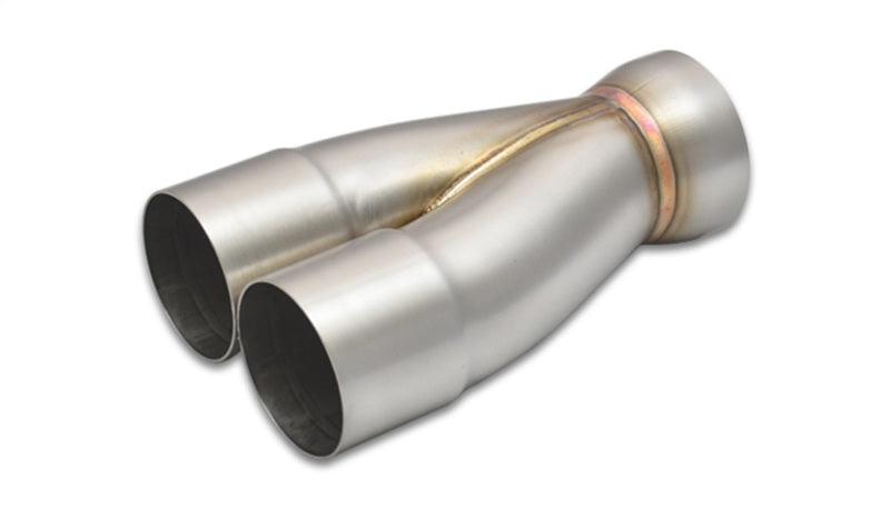 Vibrant 2-1 SS Merge Collectors (3in Inlet Slipover ID 3-1/2in Outlet OD) - Sold Individually - 0