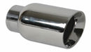 Vibrant 4in OD Round SS Exhaust Tip (Double Wall Angle Cut Beveled Outlet) 3in. ID Inlet-1
