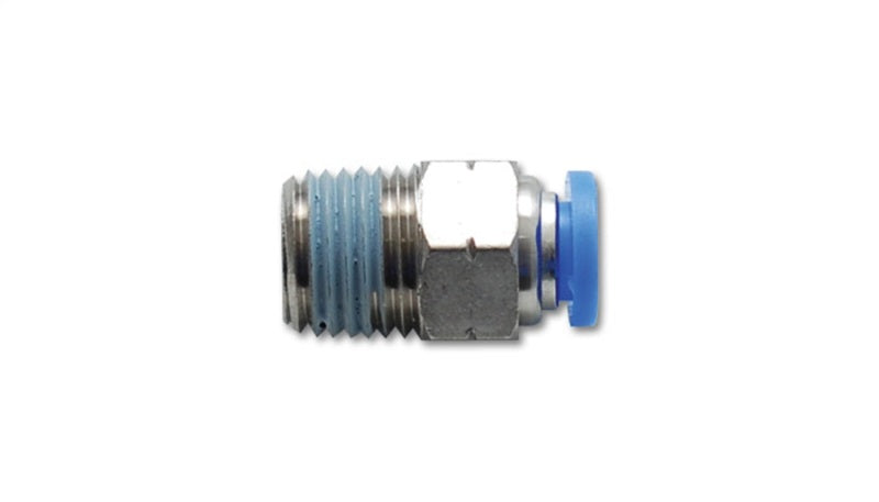Vibrant Male Straight Pneumatic Vacuum Fitting 1/4in NPT Thread for use with 3/8in 9.5mm OD tubing - 0