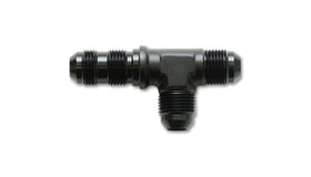 Vibrant -3AN Bulkhead Adapter Tee on Run Fittings - Anodized Black Only - 0