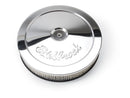 Edelbrock Air Cleaner Pro-Flo Series Round Steel Top Paper Element 10In Dia X 3 5In Chrome-2