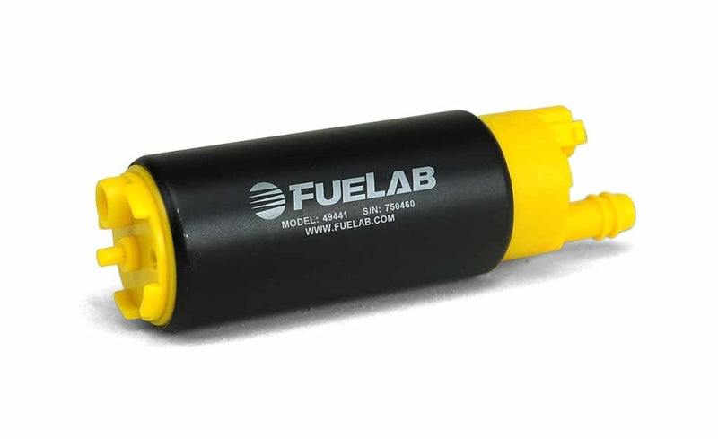 Fuelab 494 High Output In-Tank Electric Fuel Pump - 340 LPH In Offset From Out - 0