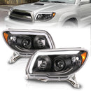 ANZO 06-09 Toyota 4 Runner Projector Headlights Plank Style - Black-1