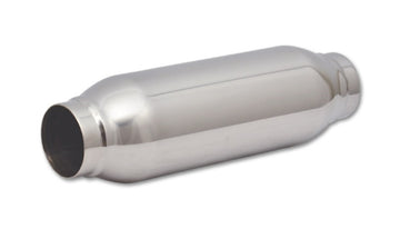 Vibrant SS Resonator (Standard Design) 2.25in inlet/outlet x 12in long - 0