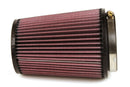 K&N Filter Universal Rubber Filter 4 inch Flange 5 3/8 inch Base 4 3/8 inch Top 7 inch Height-20