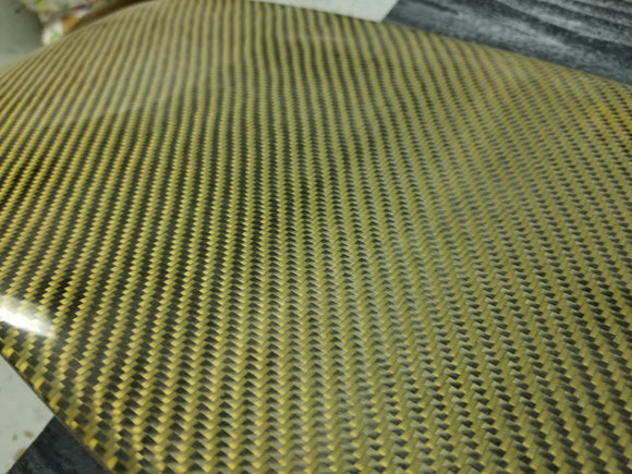 Carbon yellow kevlar EG duckbill spoiler