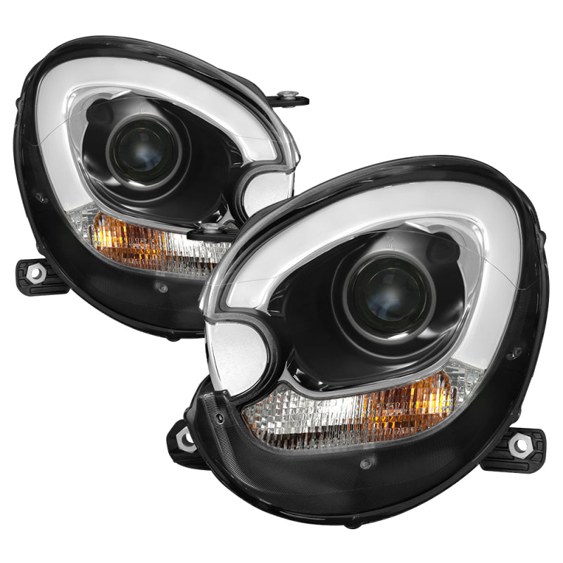 Spyder Mini Cooper Countryman 11-15 Headlights - Halogen Model Only - Black PRO-YD-MCO11-DRL-BK - 0