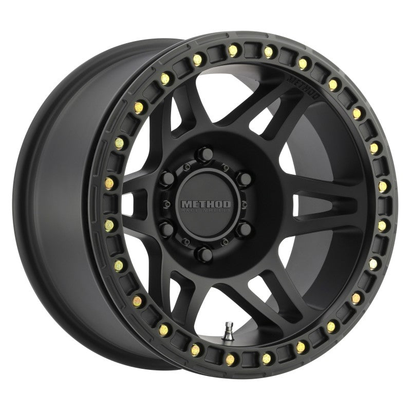 Method MR106 Beadlock 17x9 -44mm Offset 5x5 71.5mm CB Matte Black w/BH-H24125 Wheel - 0