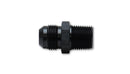 Vibrant -6AN to 1/2in NPT Straight Adapter Fitting - Aluminum-1